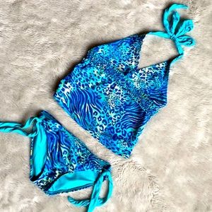 Justice Leopard print Tankini Girl’s size 7